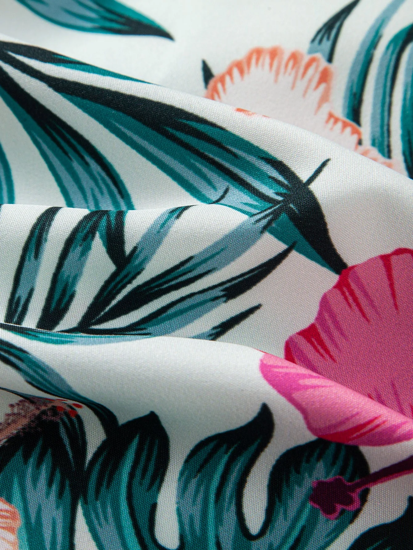 Morgan® | Tropical Flowers Print Button Up Shirt - Image 5
