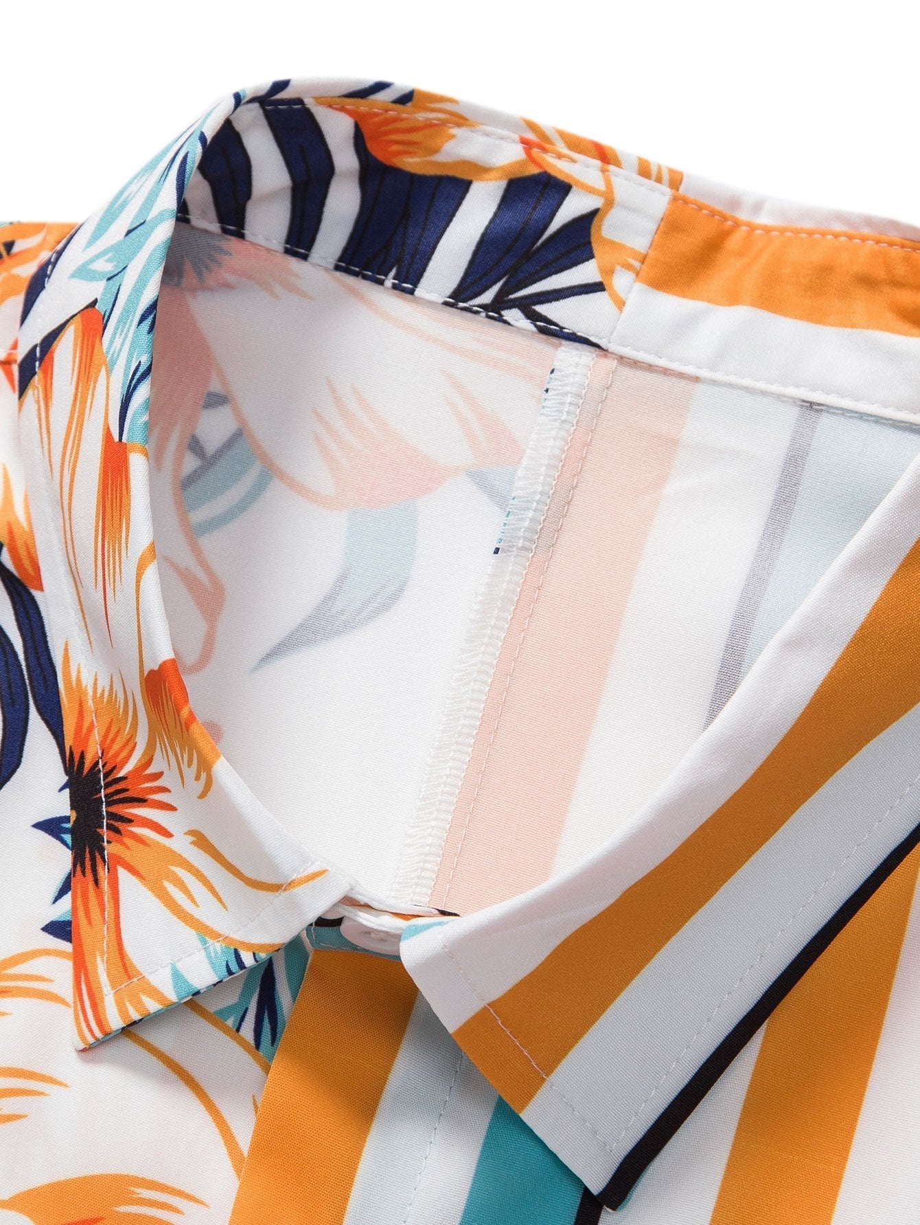 Morris® | Tropical Stripe Panel Shirt & Swim Shorts - Image 7