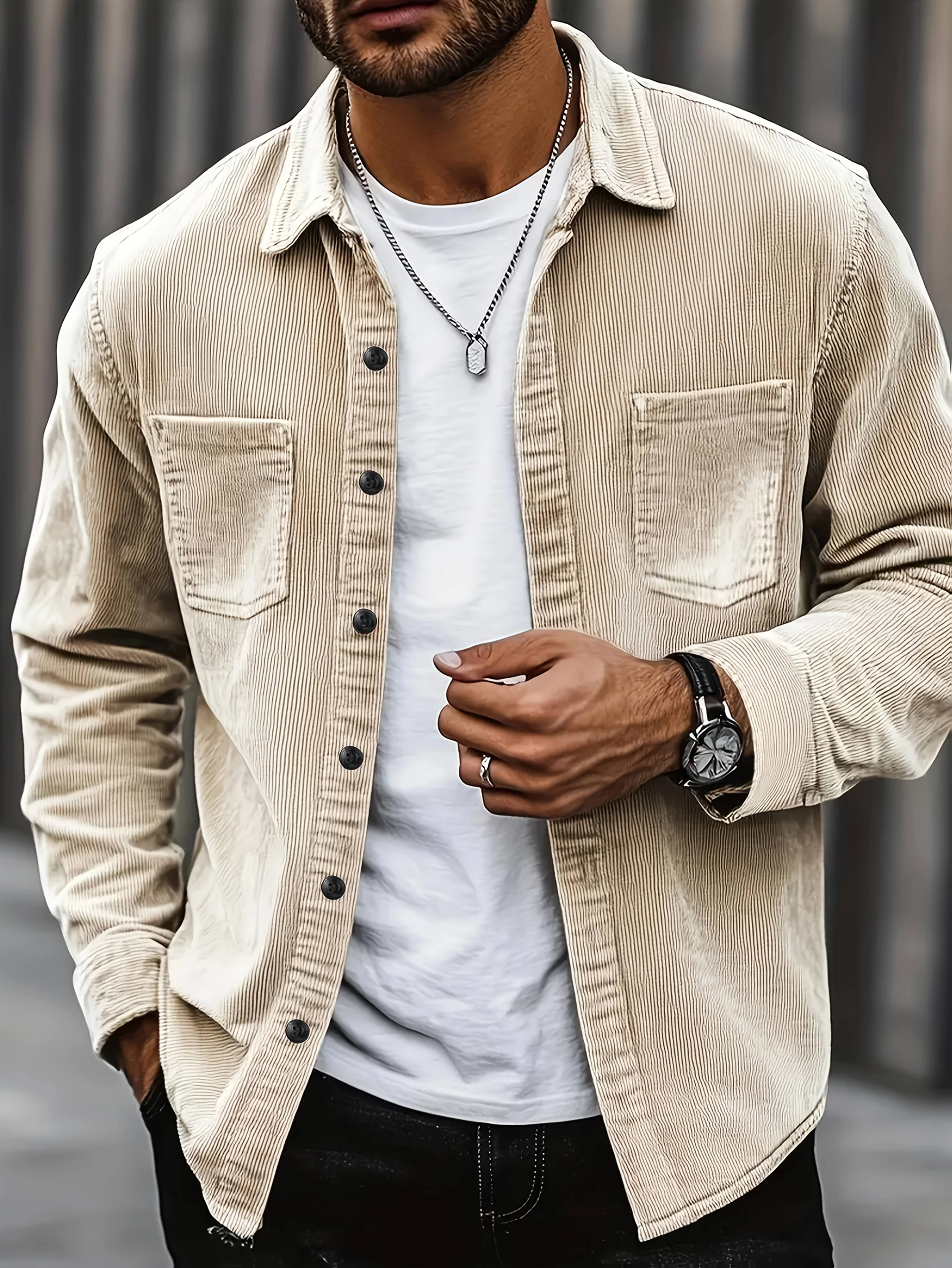 Moses | Casual Corduroy Cardigan - Image 4