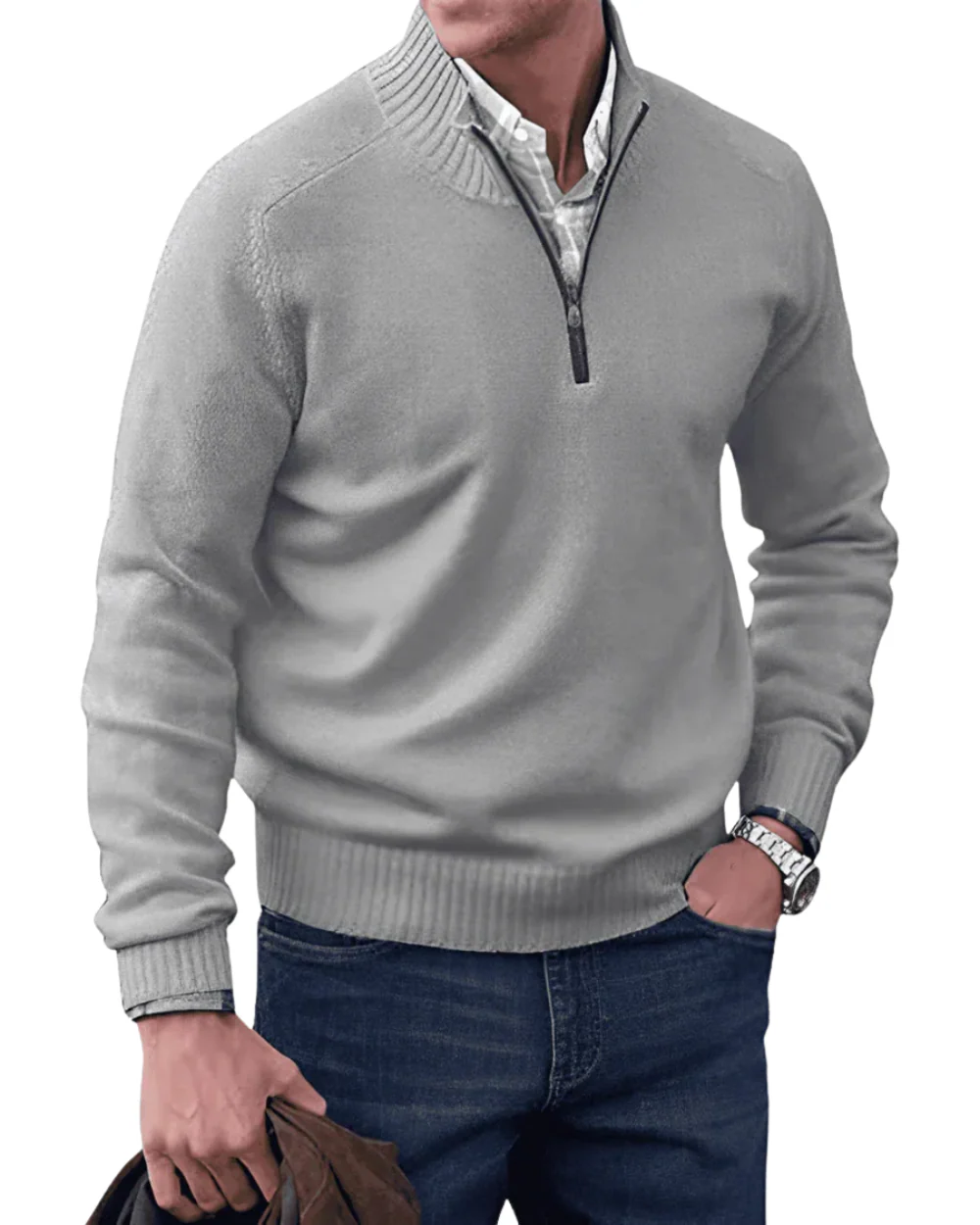 Moses | Casual Zip Sweater - Image 10