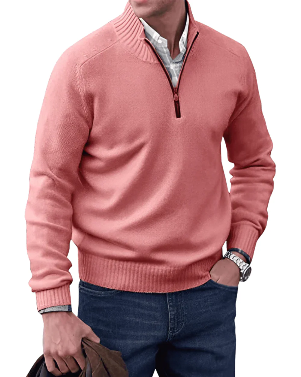 Moses | Casual Zip Sweater - Image 4
