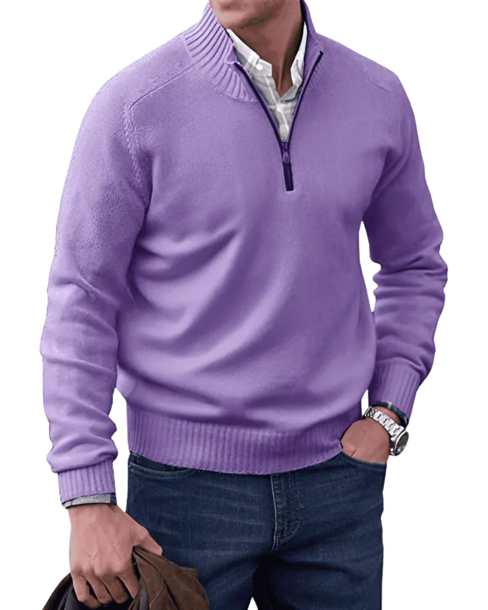 Moses | Casual Zip Sweater - Image 5