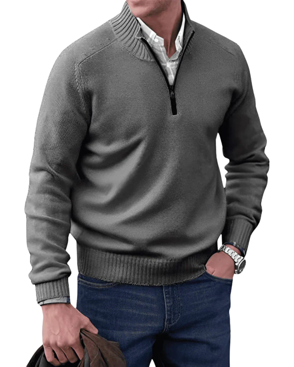 Moses | Casual Zip Sweater - Image 6
