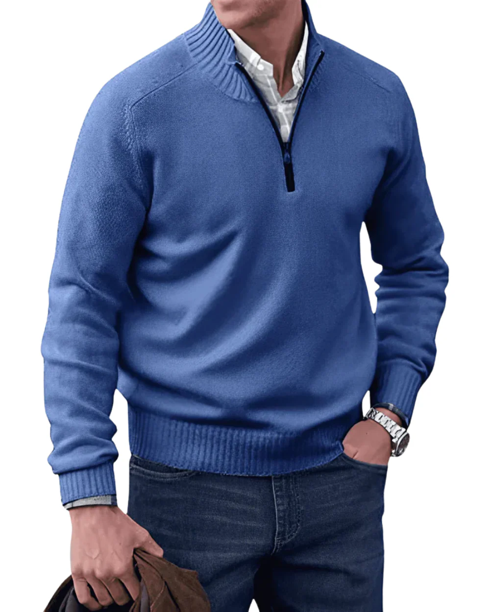 Moses | Casual Zip Sweater - Image 9