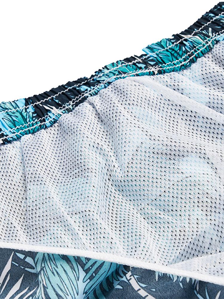 Muhammad® | Tropical Print Button Up Shirt & Tropical Print Swim Shorts - Image 11
