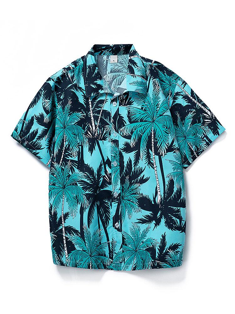 Muhammad® | Tropical Print Button Up Shirt & Tropical Print Swim Shorts - Image 2