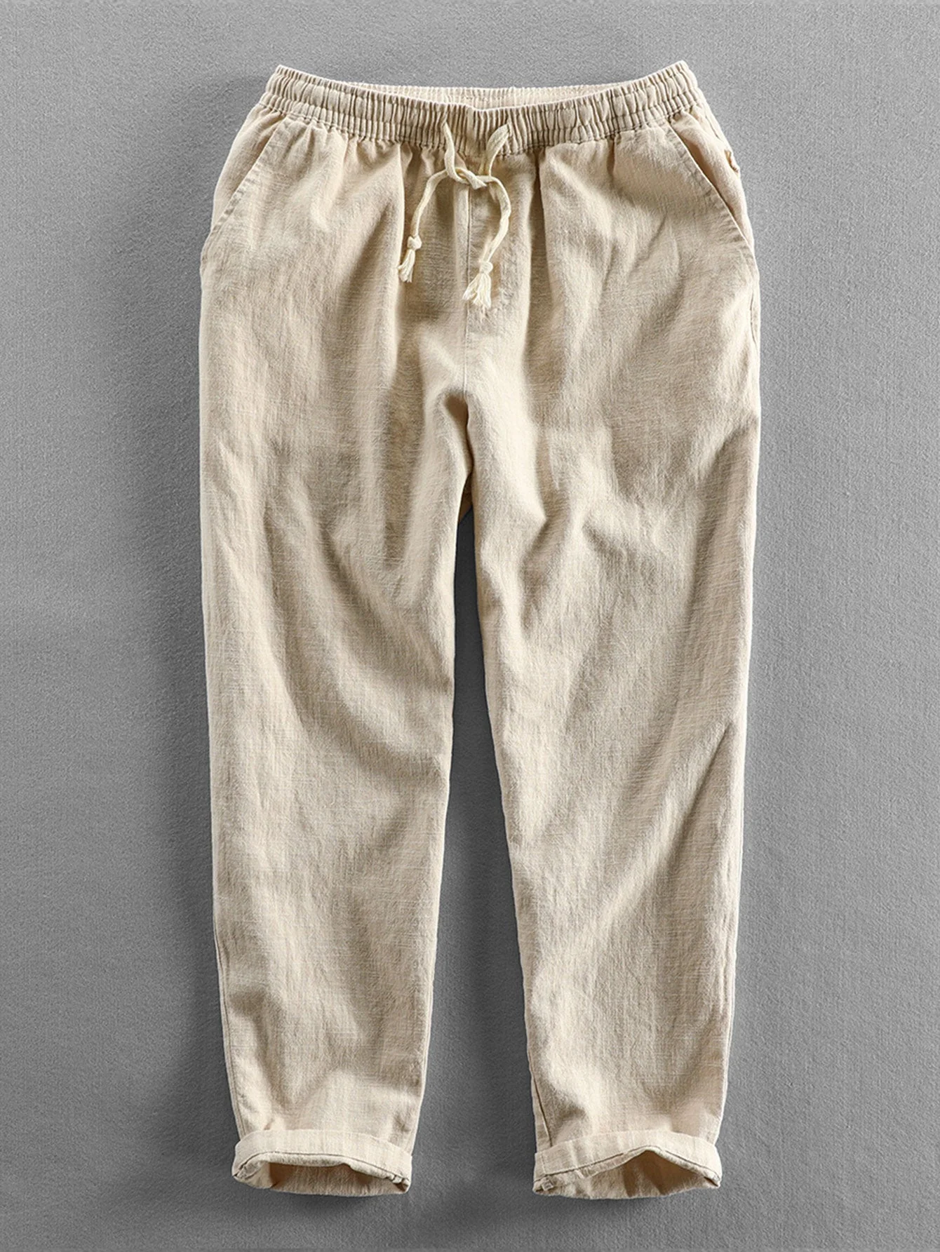Myles® | Tropical Print Shirt & Linen Cotton Blend Cropped Pants - Image 4