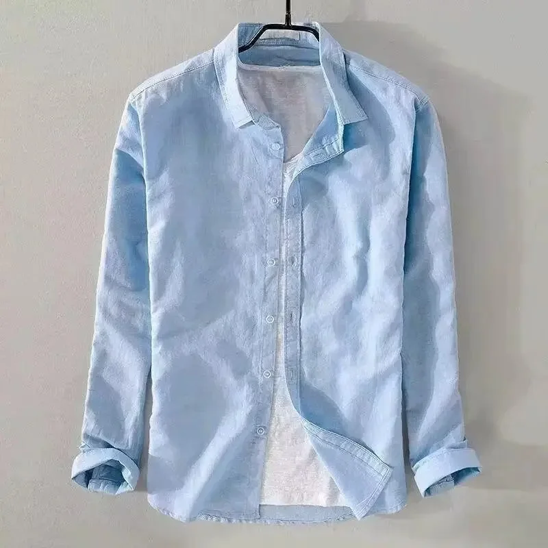 Myles | Casual Cotton Linen Shirt - Image 3