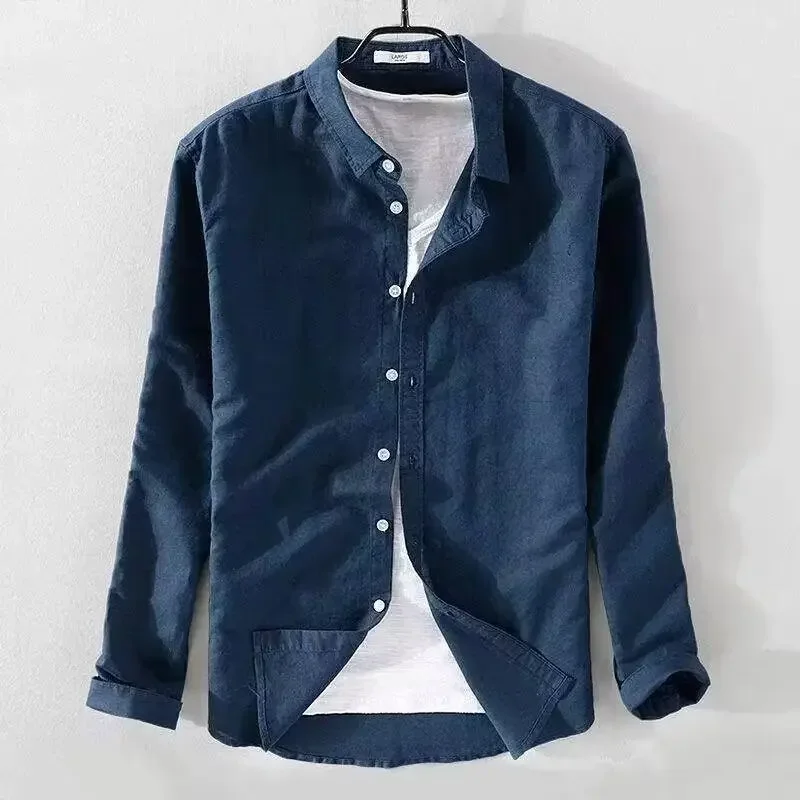 Myles | Casual Cotton Linen Shirt - Image 4