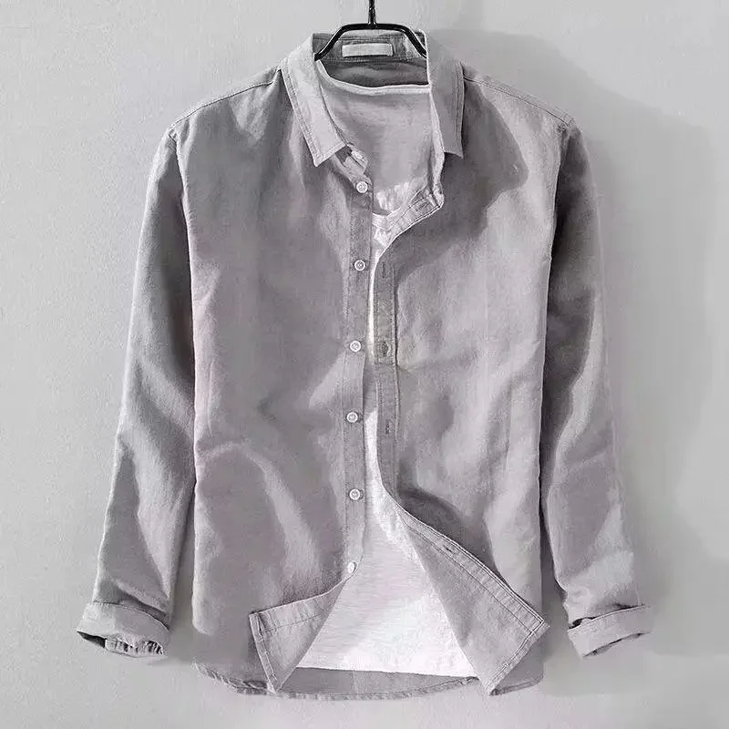 Myles | Casual Cotton Linen Shirt - Image 5