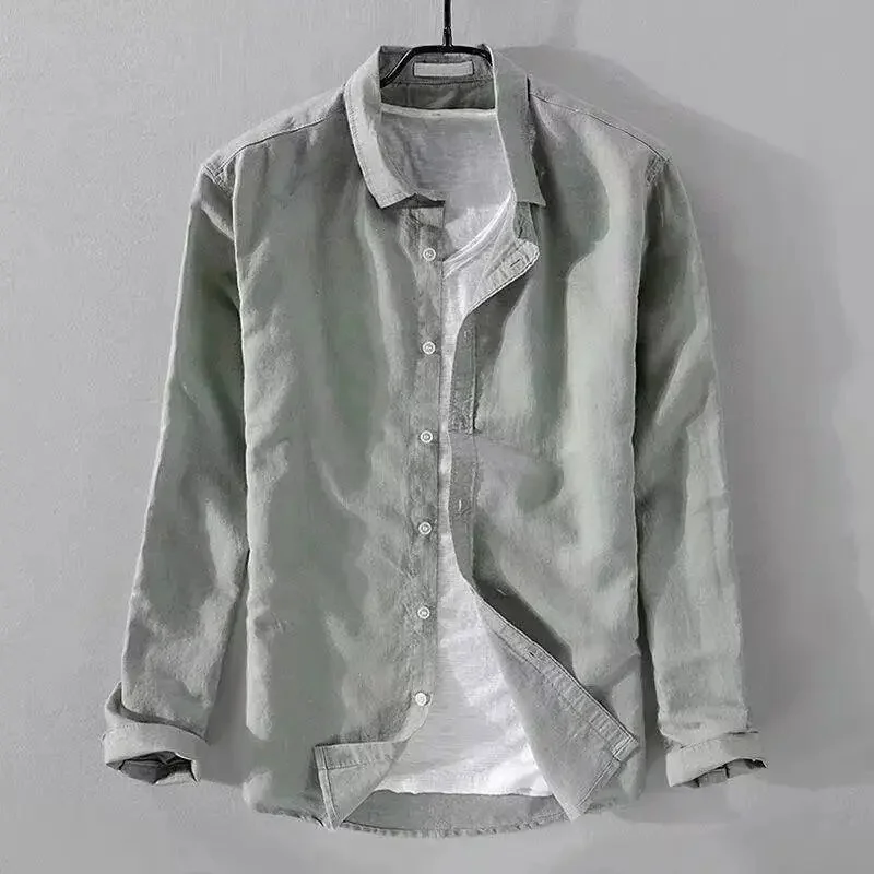 Myles | Casual Cotton Linen Shirt - Image 6