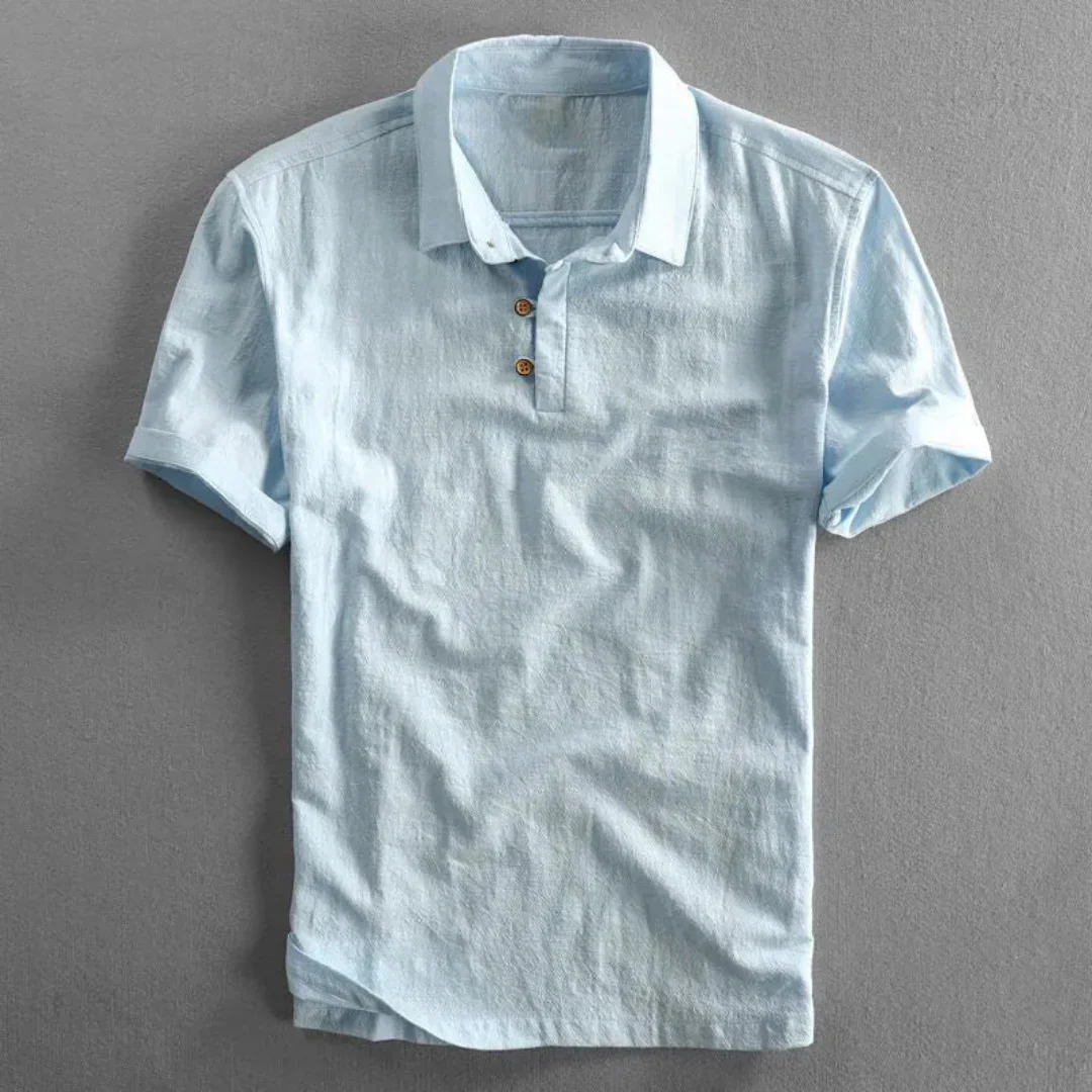 Nadir | Max Linen Short Sleeved Polo Shirt - Image 5