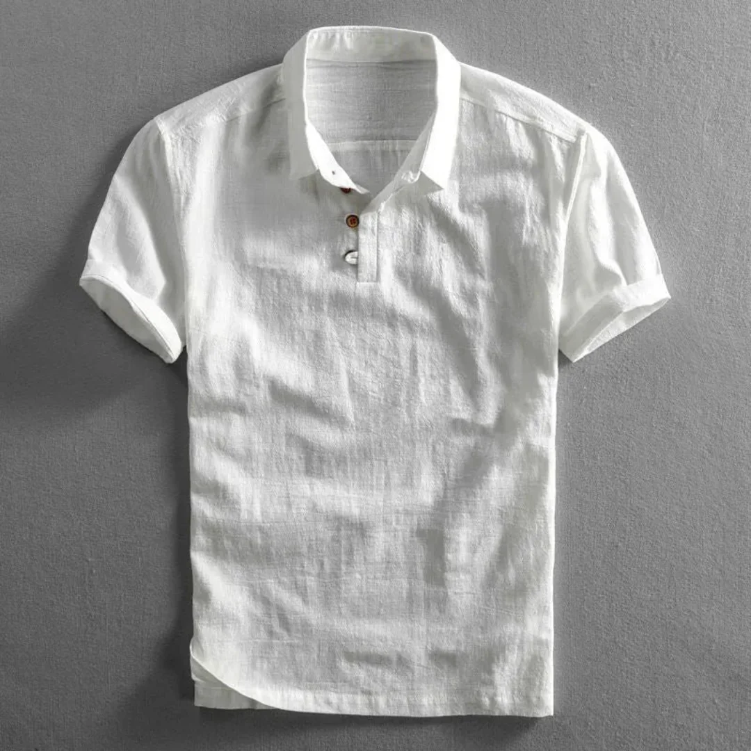 Nadir | Max Linen Short Sleeved Polo Shirt - Image 6