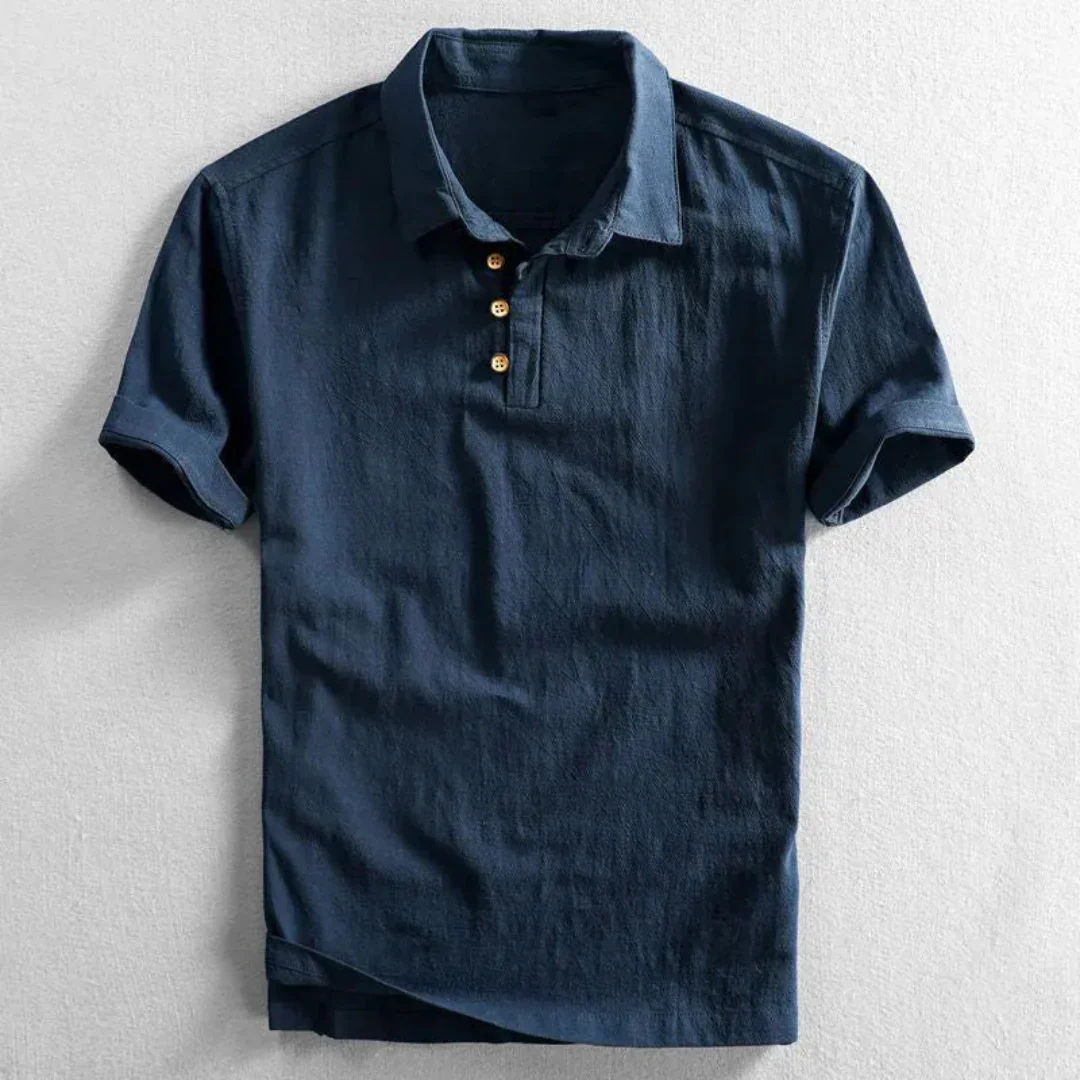 Nadir | Max Linen Short Sleeved Polo Shirt - Image 7