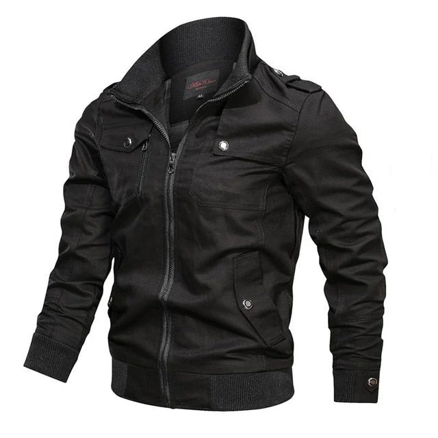 Naser | Timeless transitional jacket with zipper - Image 2