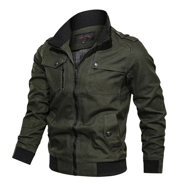 Naser | Timeless transitional jacket with zipper - Image 4