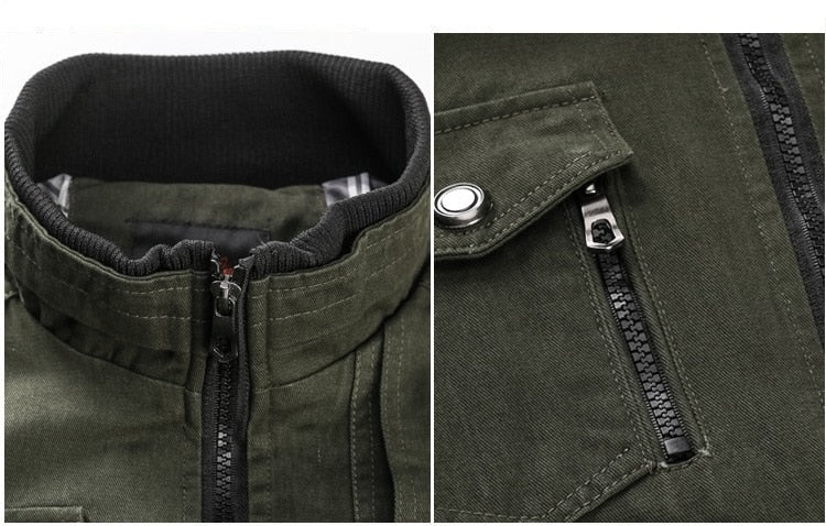 Naser | Timeless transitional jacket with zipper - Image 8