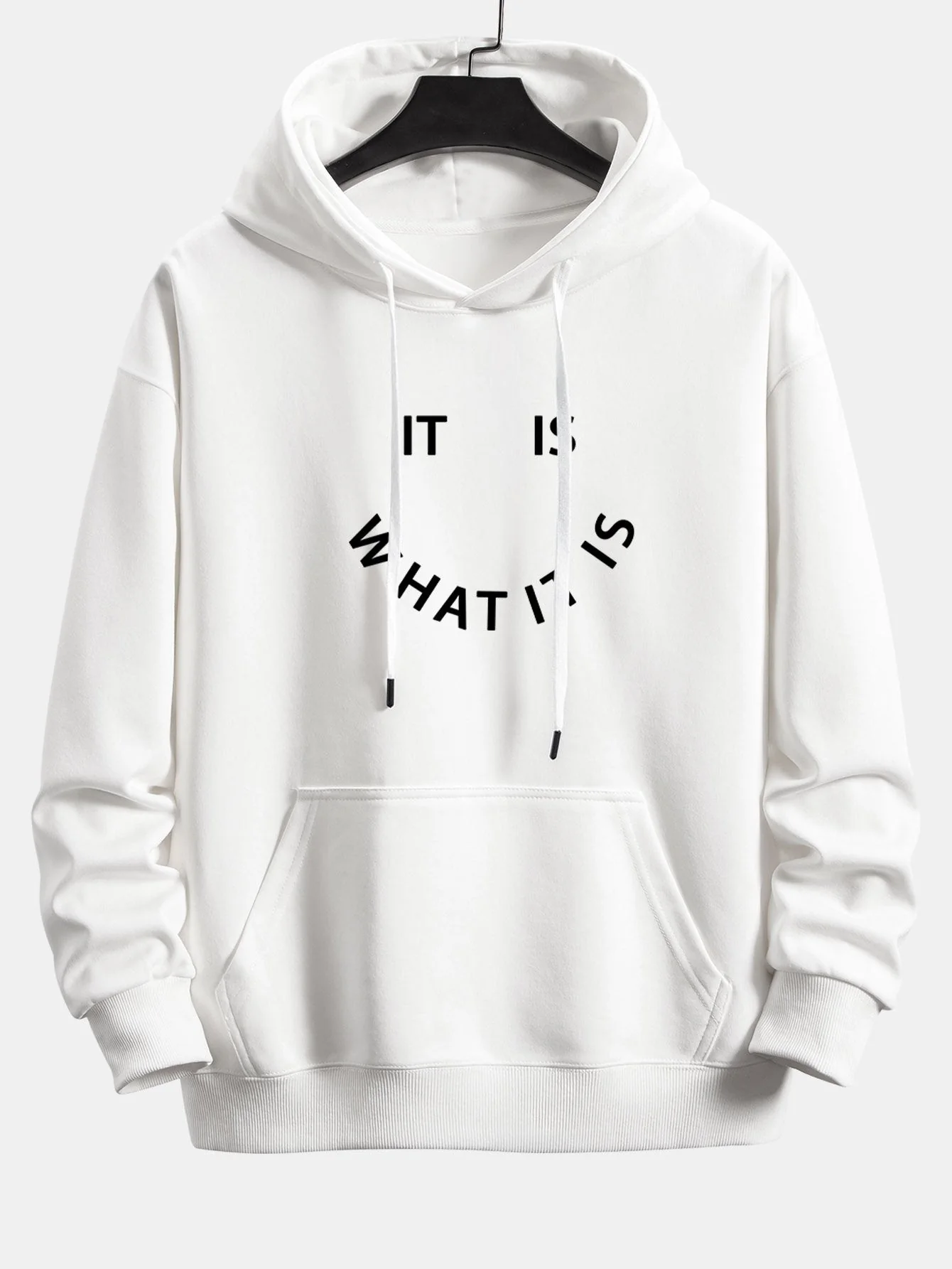 Nathan | It Is What It Is Print Relax Fit Hoodie - Image 2