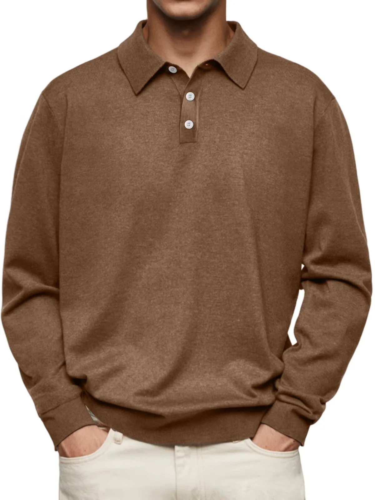 Neil | Long Sleeve Polo Shirt - Image 7
