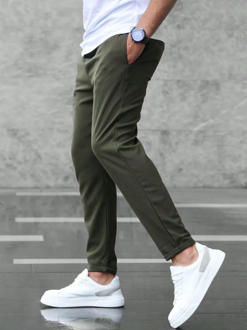 Neptuno | Slim-fit stretch casual trousers for men - Image 16