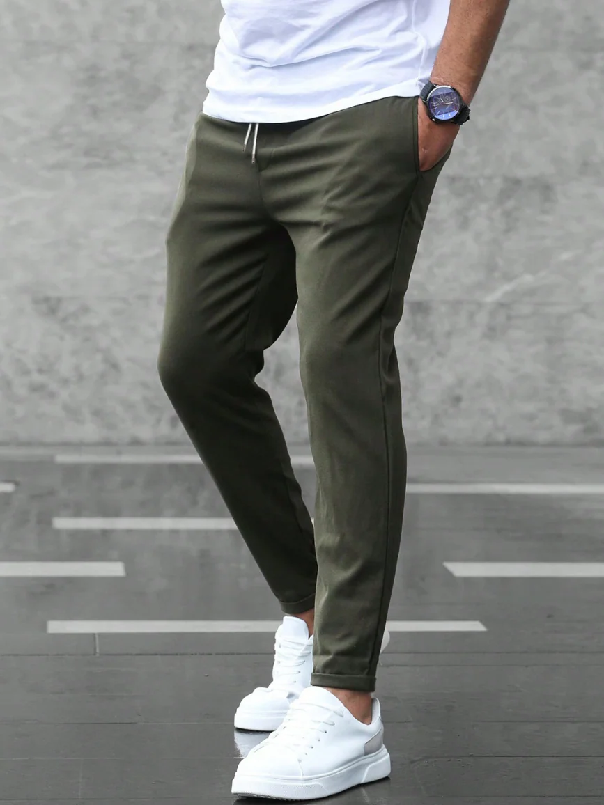 Neptuno | Slim-fit stretch casual trousers for men - Image 17