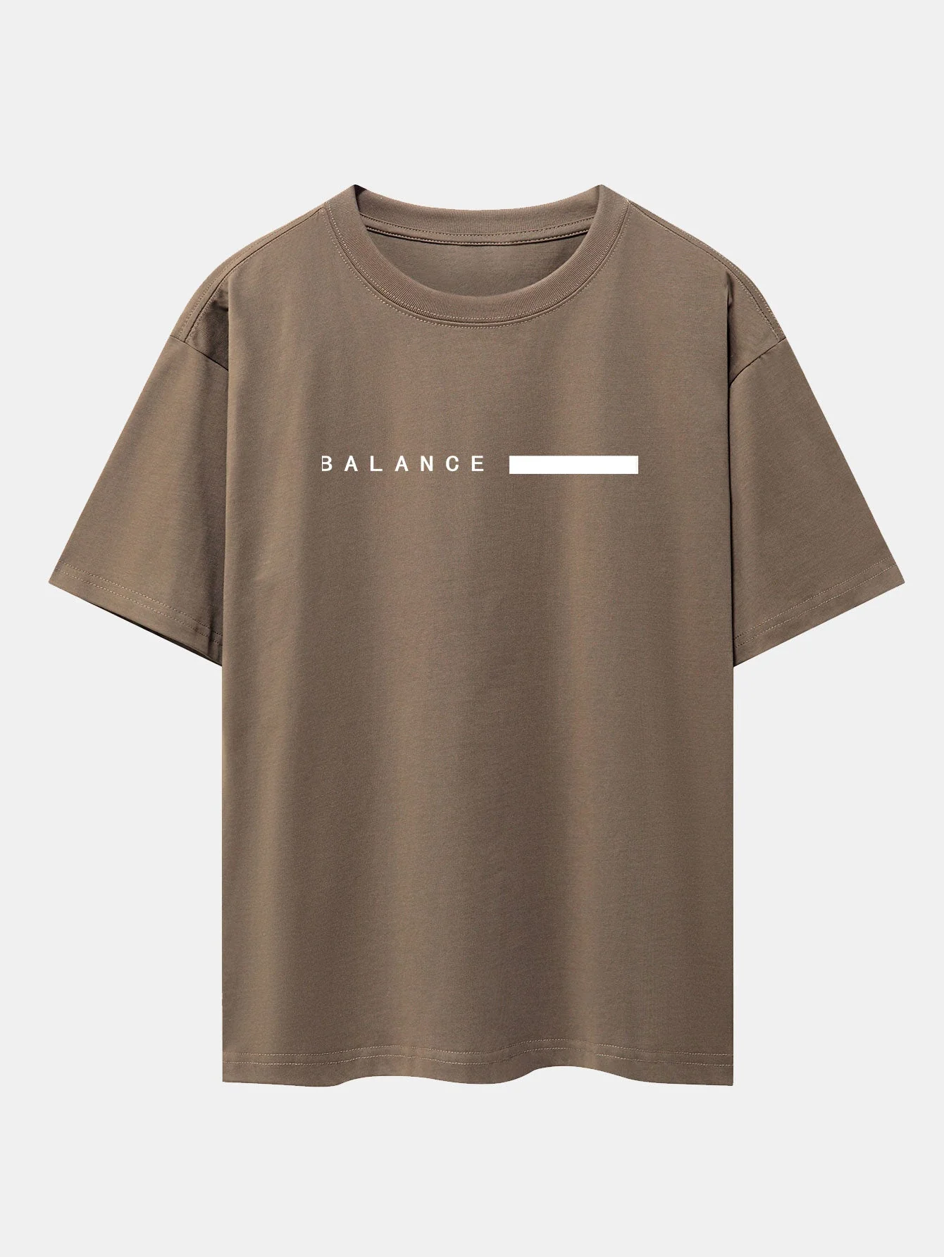 Nereo® | Balance Stripe Print Drop Shoulder Oversize T-Shirt - Image 10