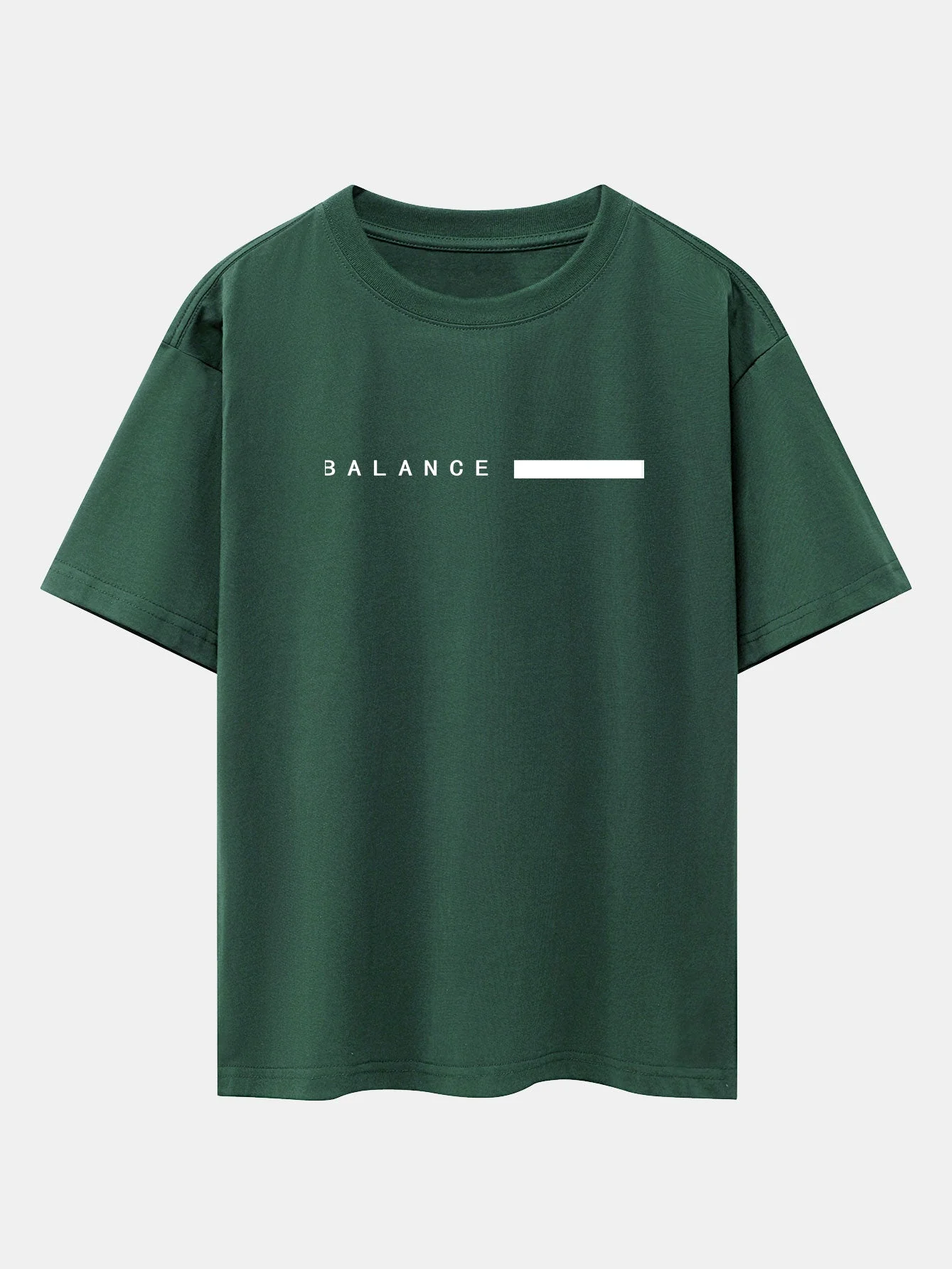 Nereo® | Balance Stripe Print Drop Shoulder Oversize T-Shirt - Image 14