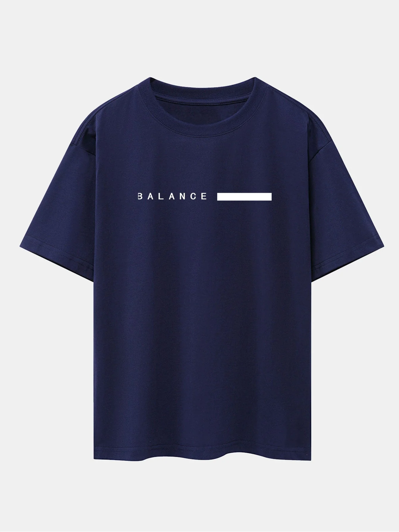 Nereo® | Balance Stripe Print Drop Shoulder Oversize T-Shirt - Image 15
