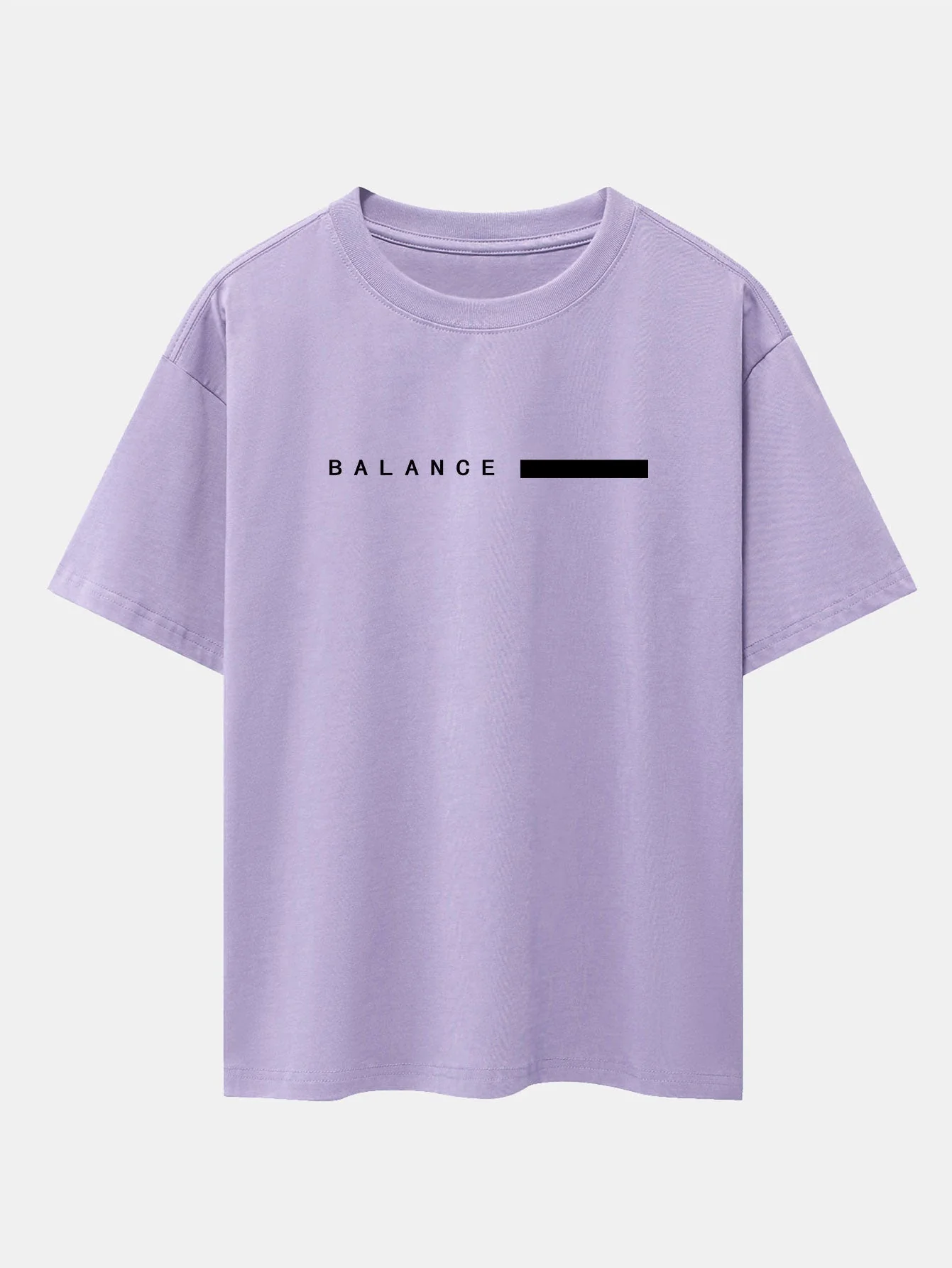 Nereo® | Balance Stripe Print Drop Shoulder Oversize T-Shirt - Image 7