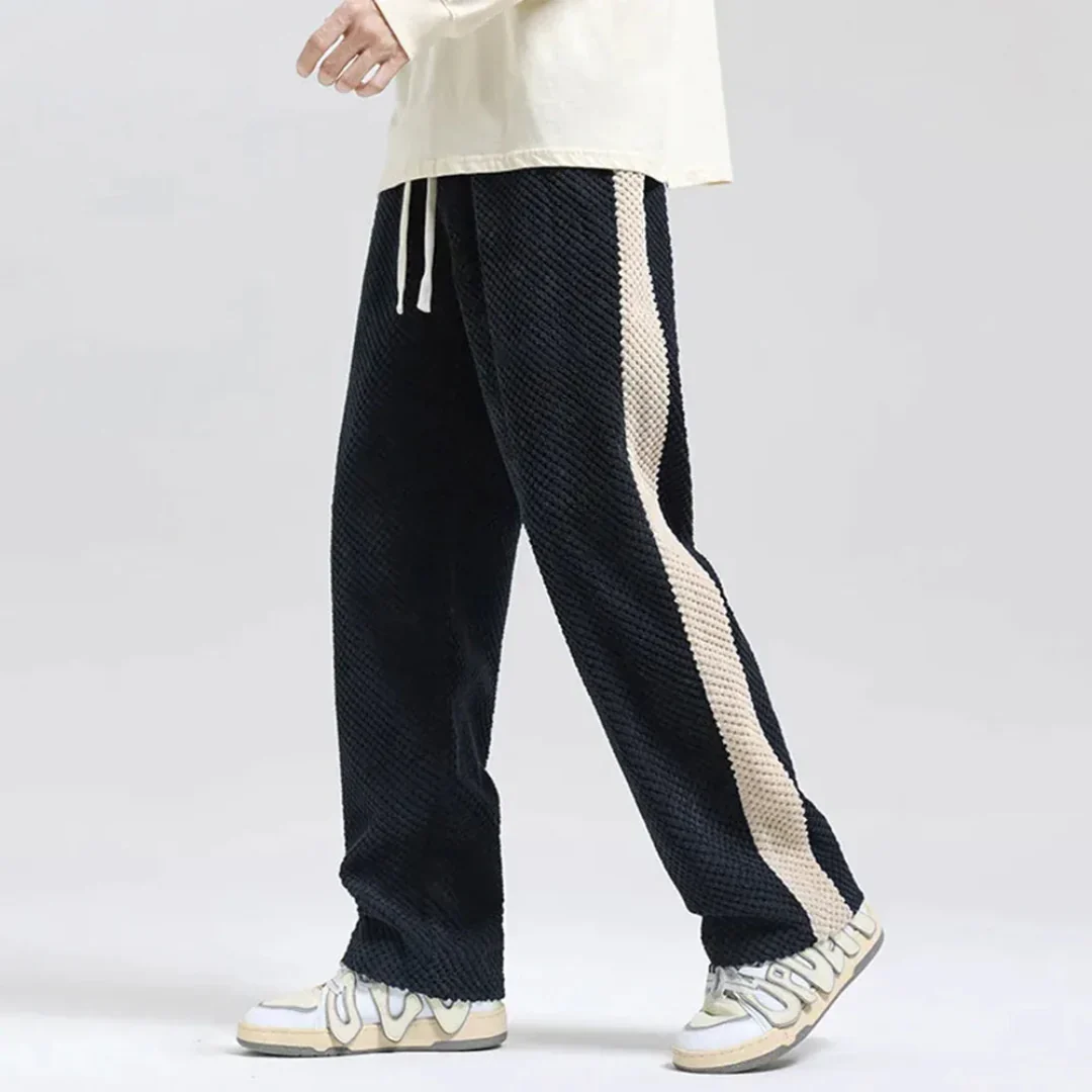 Nereo | Textured Waffle Cord Joggers - Image 4