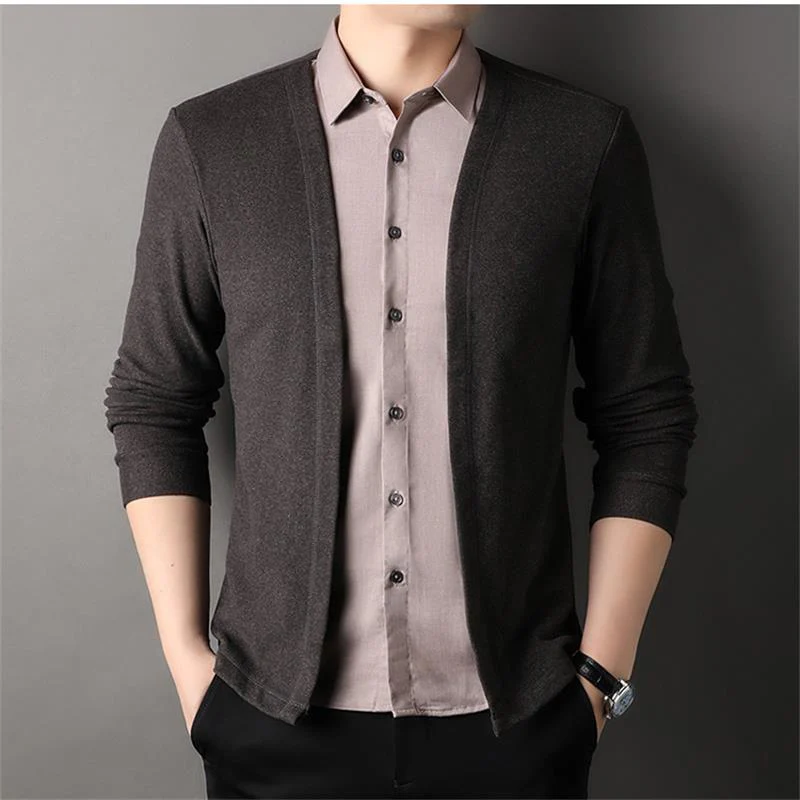 Neri | Men's lightweight open-front cardigan - Image 3