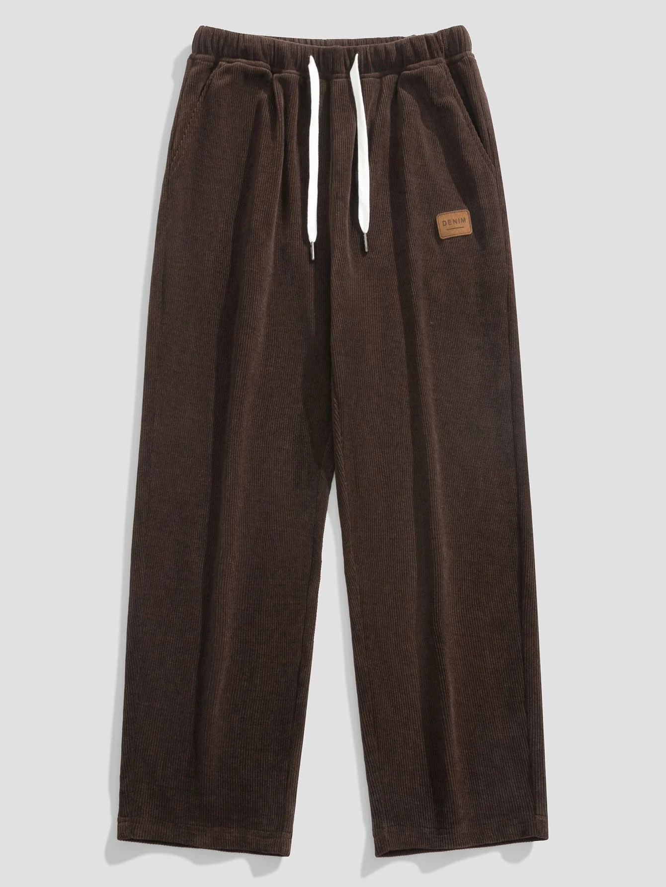 Nestor® | Checkerboard Dissolving Bear Drop Shoulder Oversize T-Shirt & Straight Leg Corduroy Pants - Image 13