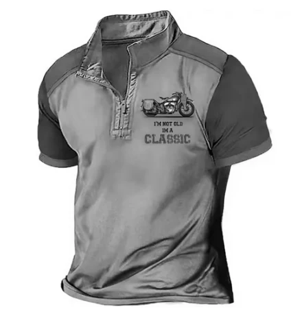 Neville® | Vintage Motorcycle Style Polo - Image 4