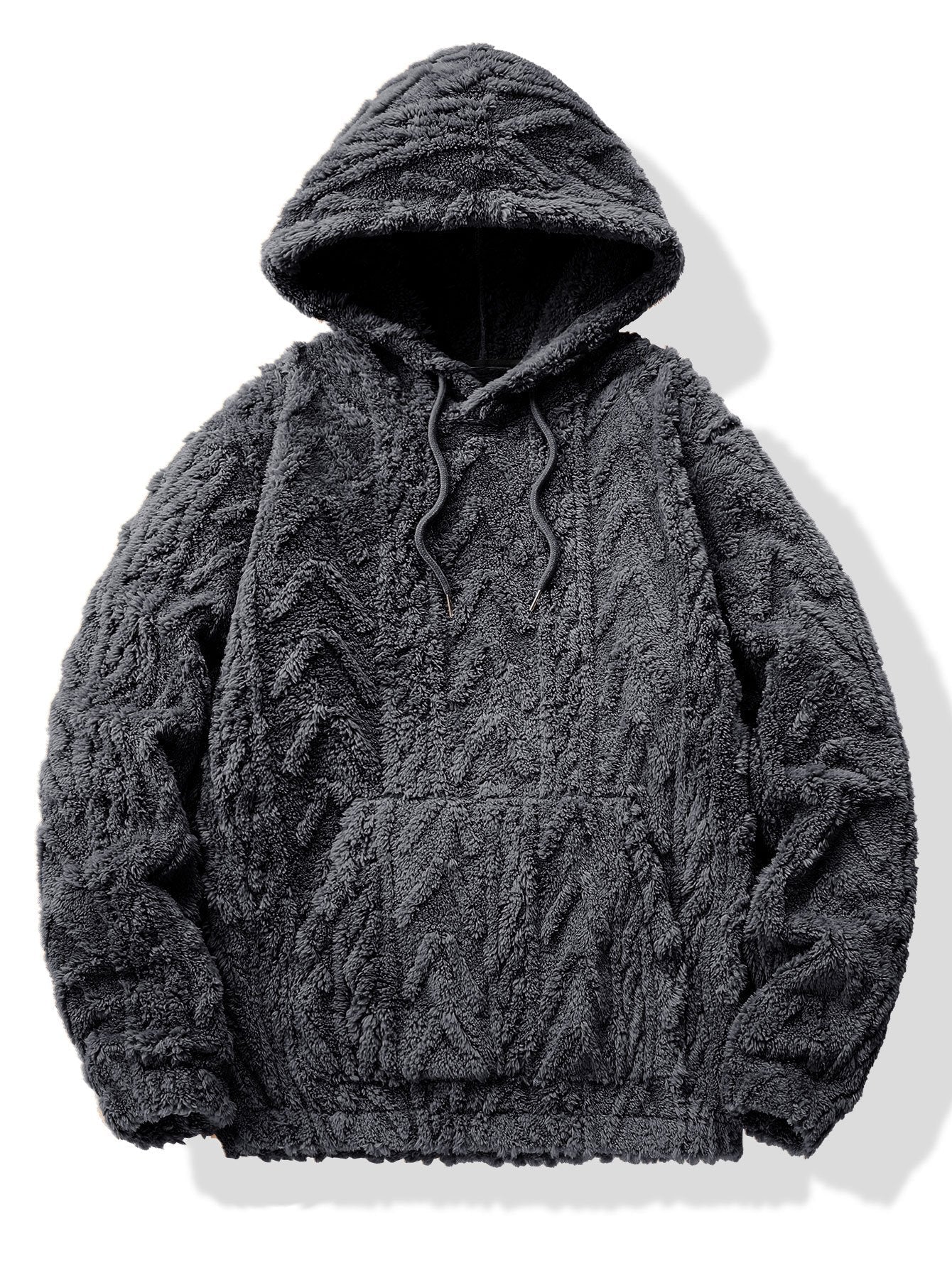 Newton | Geometric Jacquard Teddy Hoodie - Image 2