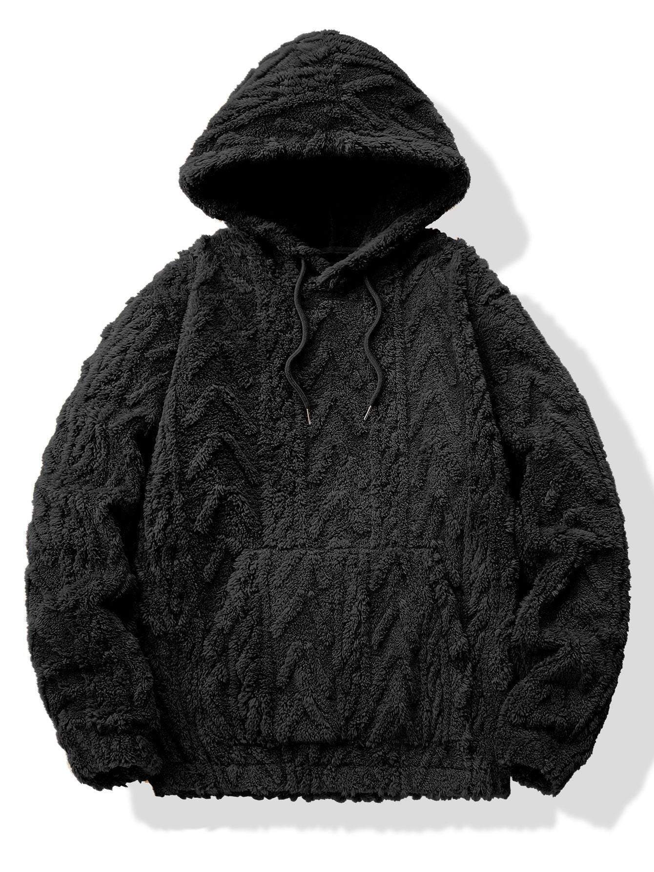 Newton | Geometric Jacquard Teddy Hoodie - Image 3