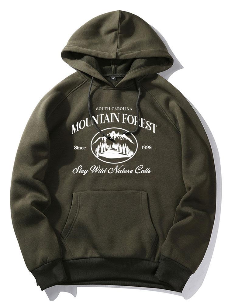 Niall | Mountain Slogan Print Hoodie - Image 12