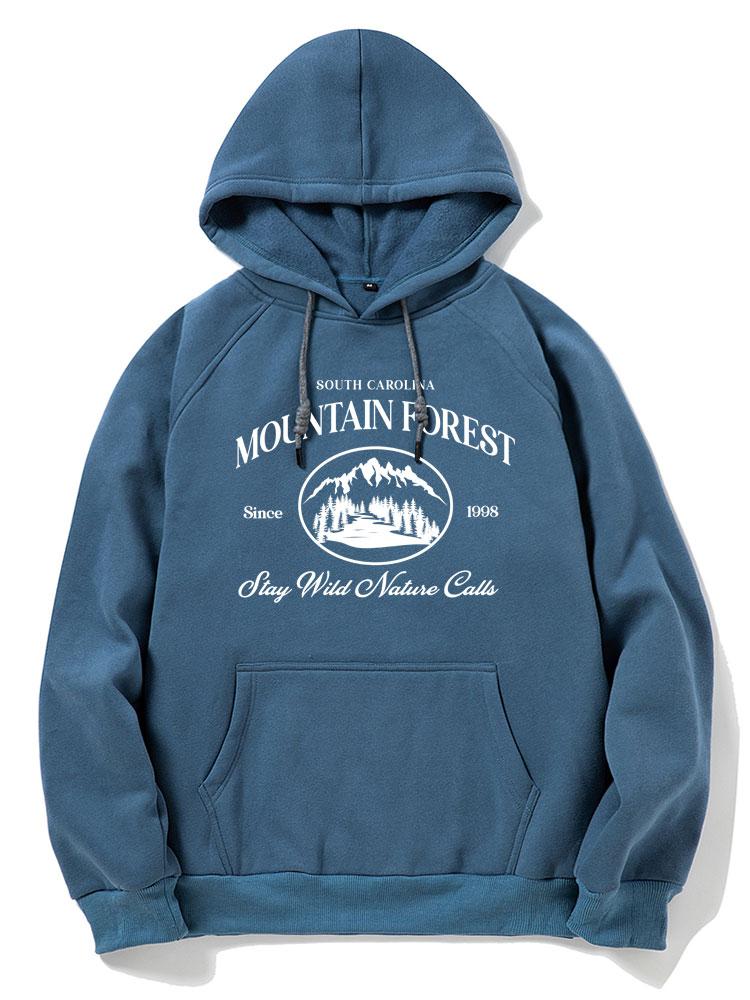 Niall | Mountain Slogan Print Hoodie - Image 13