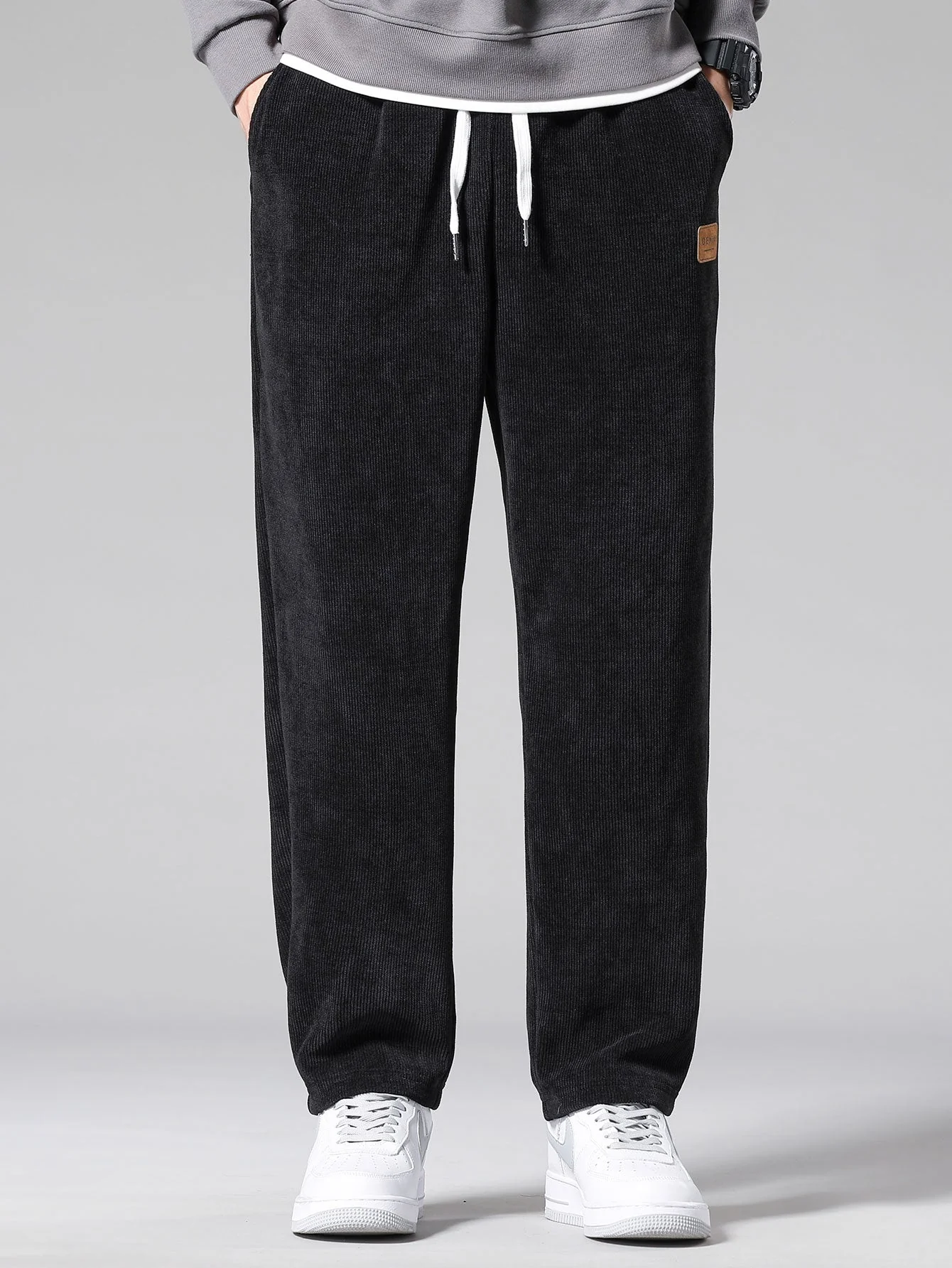 Nicandro® | Monaco Slogan Print Drop Shoulder Oversize T-Shirt & Straight Leg Corduroy Pants - Image 10