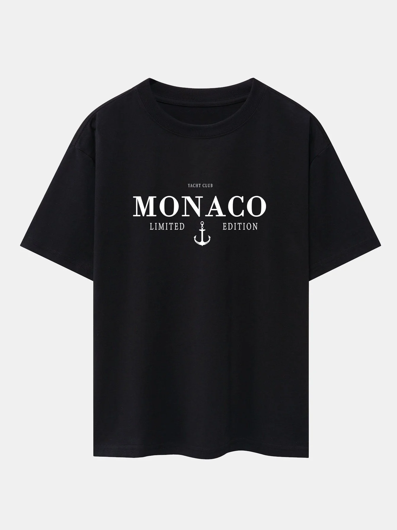 Nicandro® | Monaco Slogan Print Drop Shoulder Oversize T-Shirt & Straight Leg Corduroy Pants - Image 6
