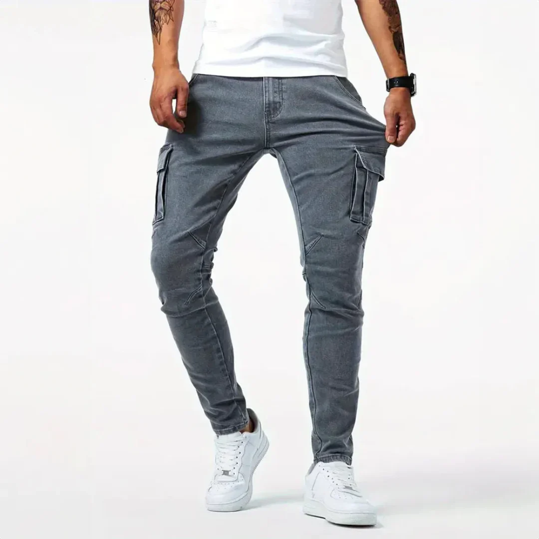 Nicanor | Flex Denim Cargo Skinny Jeans - Image 2