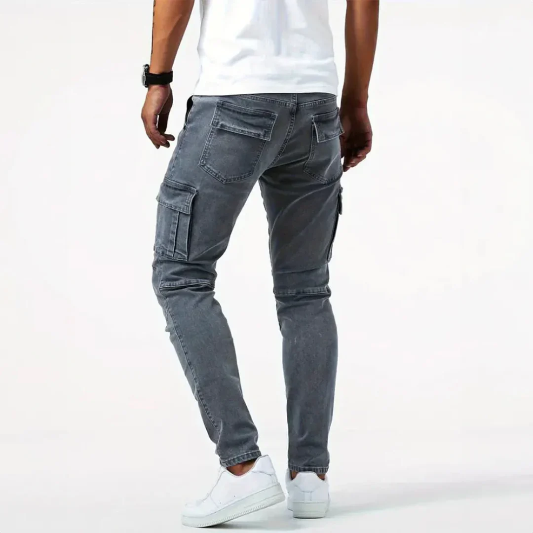 Nicanor | Flex Denim Cargo Skinny Jeans - Image 3