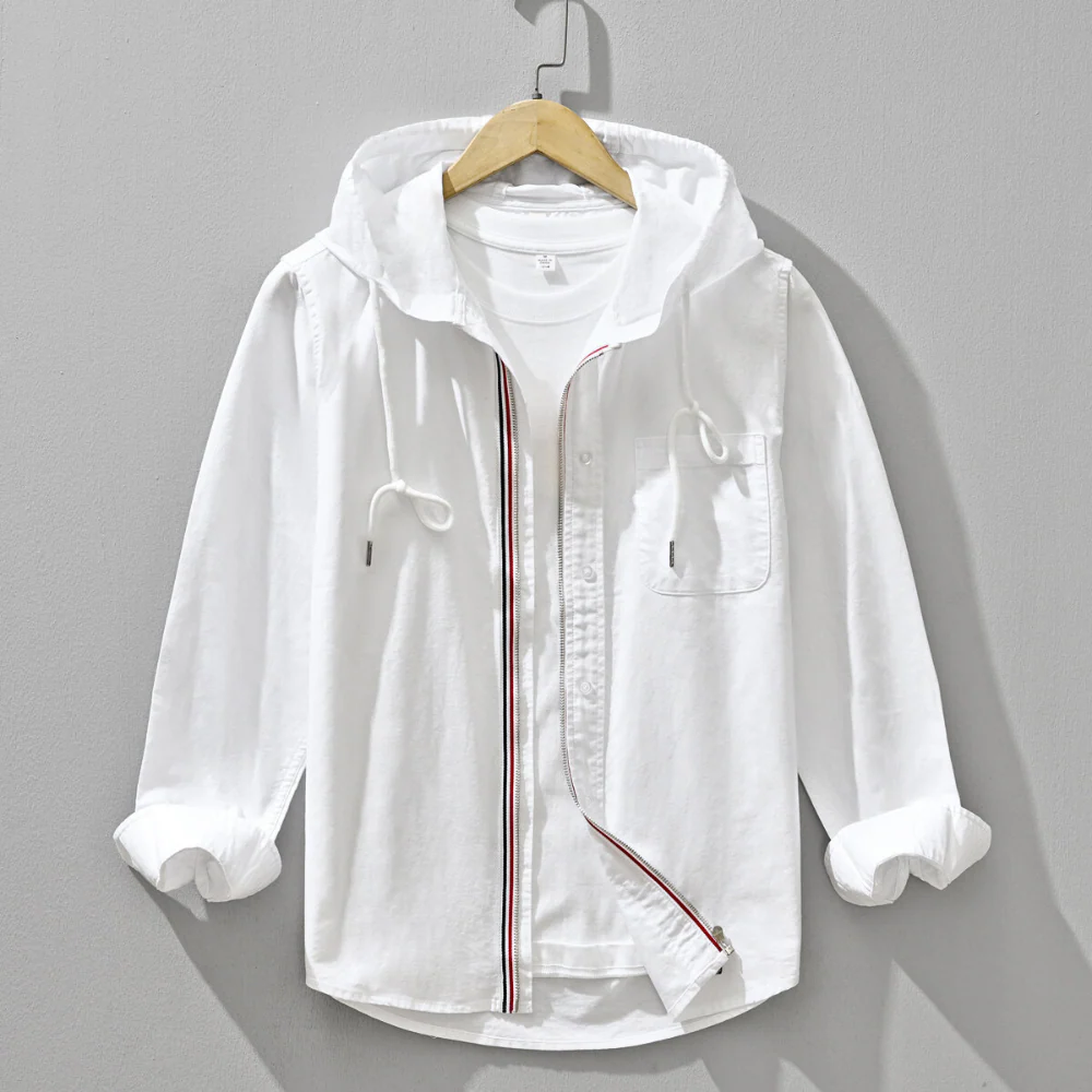 Nicanor | Milo Hooded Oxford Shirt - Image 4