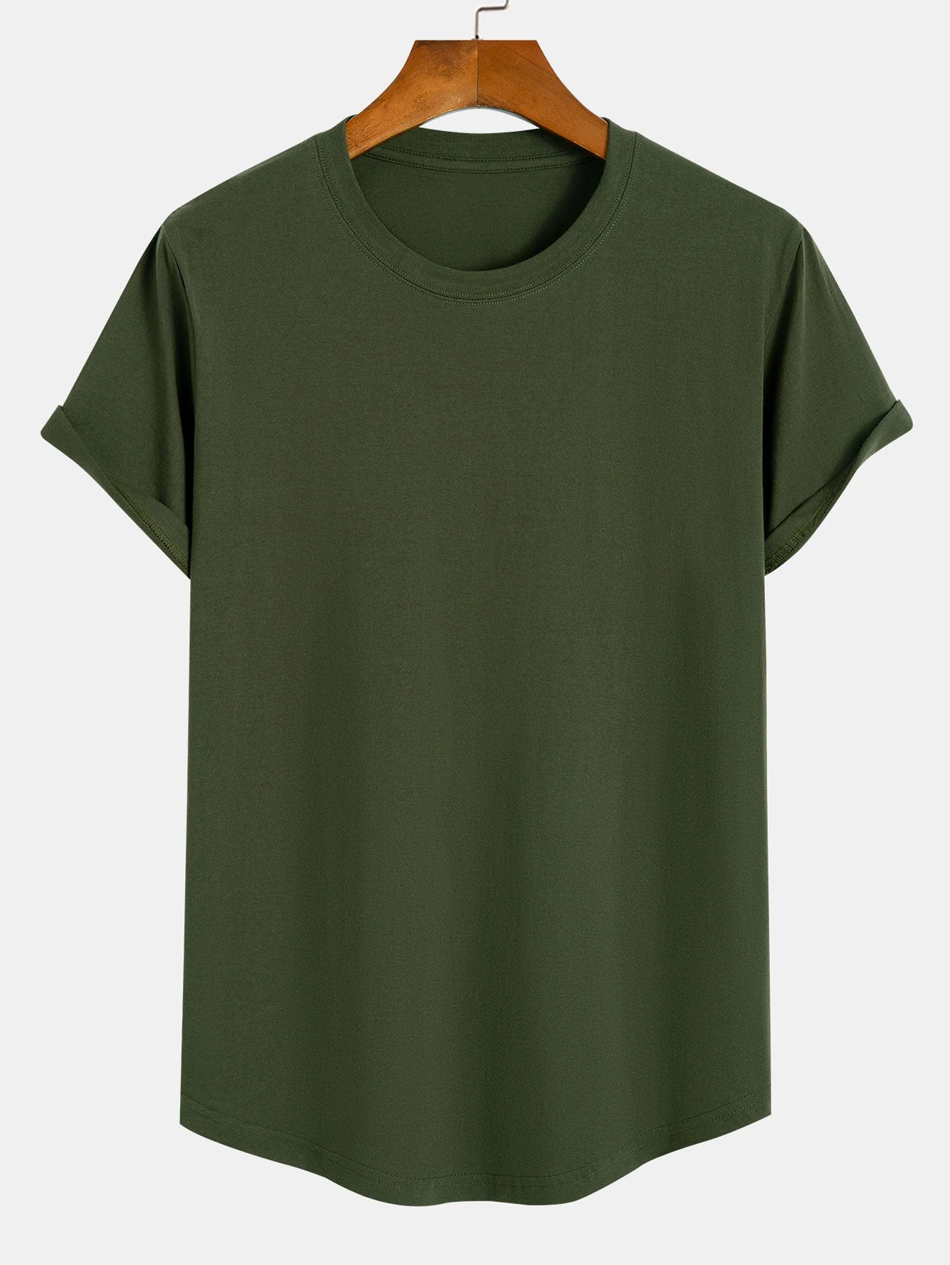 Nicholas® | 3 Pieces Basic Cotton Arc Hem T-Shirts - Image 13