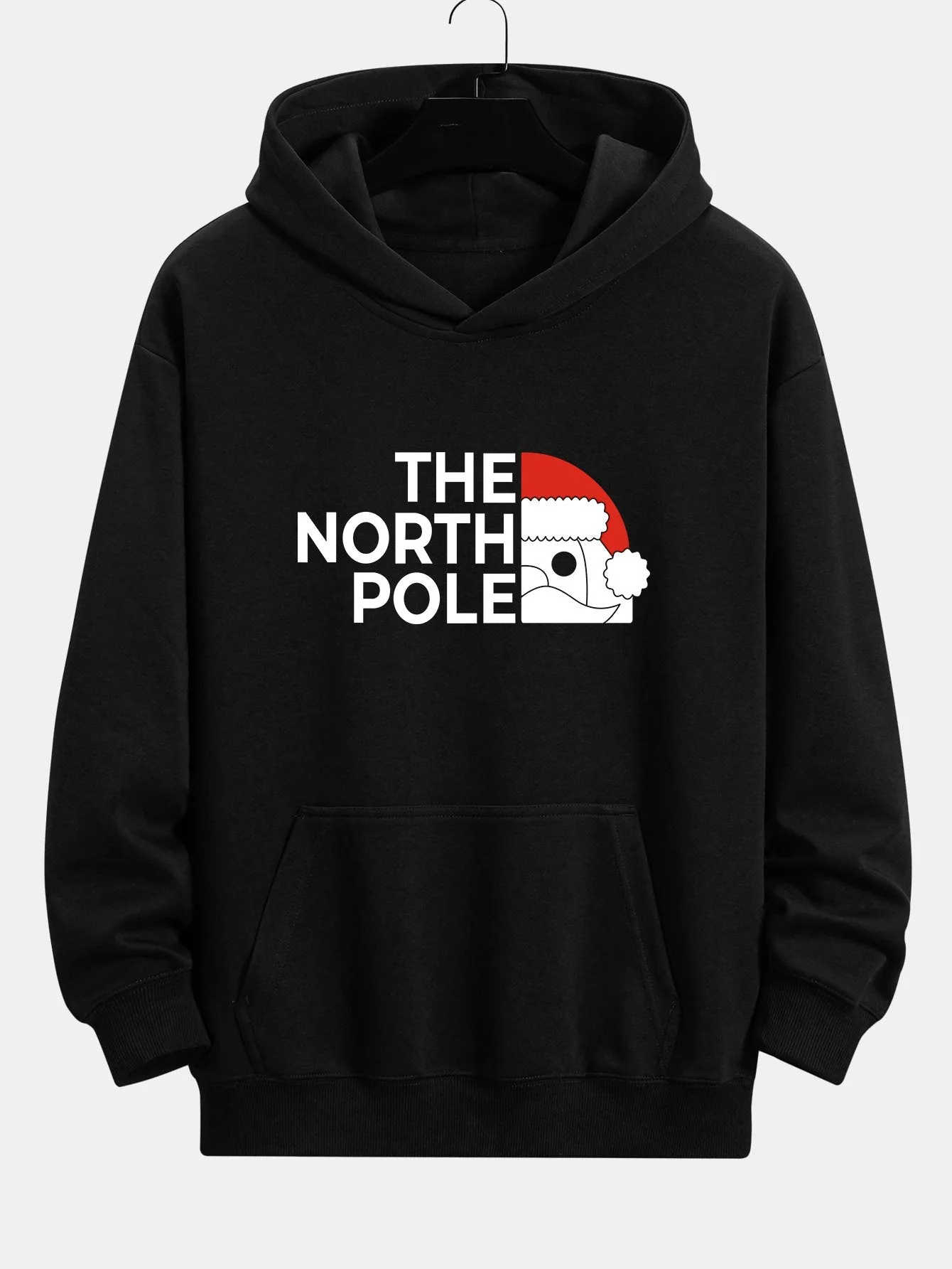 Nicholas | Santa Claus Slogan Print Relax Fit Hoodie - Image 2