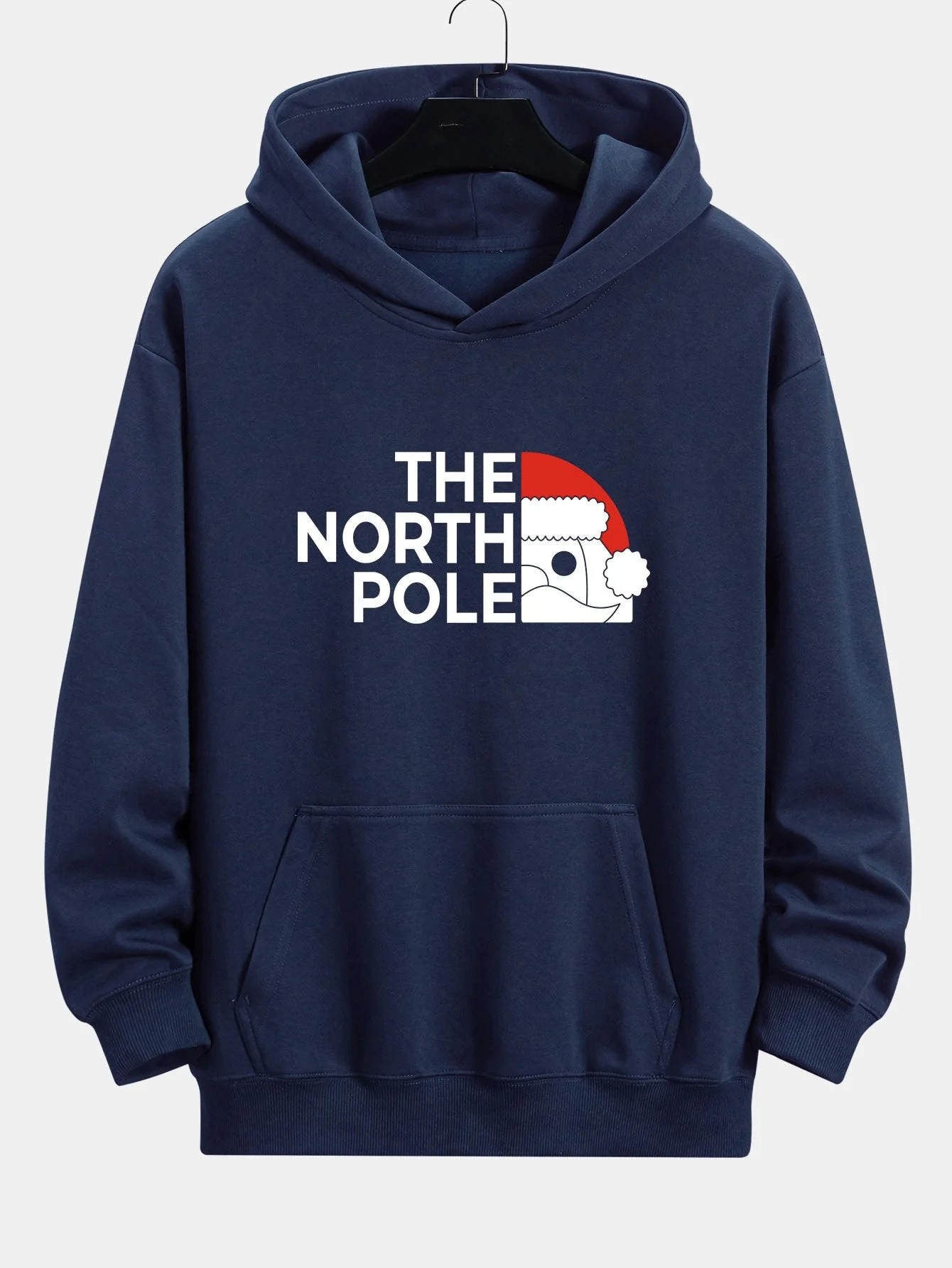 Nicholas | Santa Claus Slogan Print Relax Fit Hoodie - Image 3