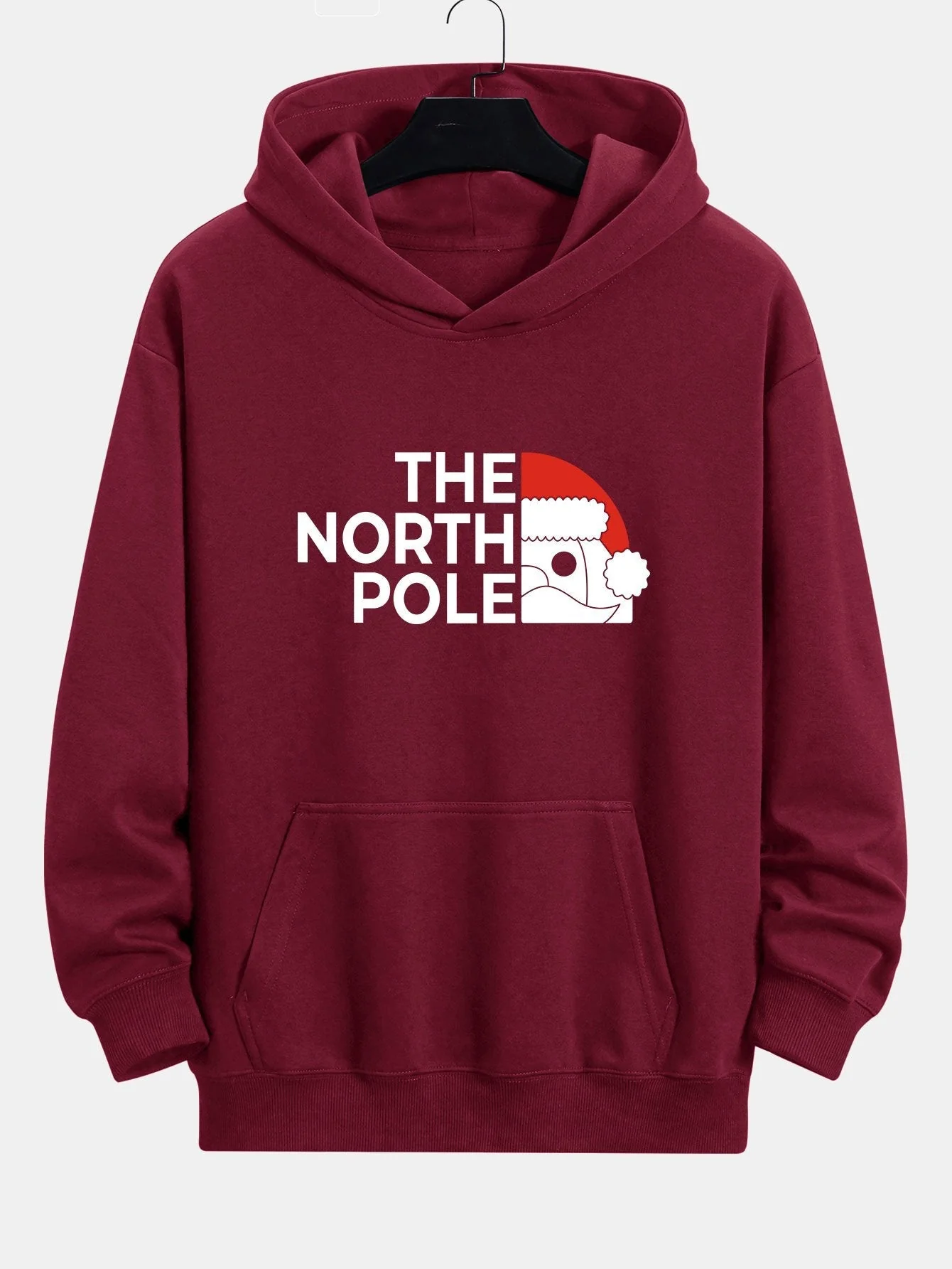 Nicholas | Santa Claus Slogan Print Relax Fit Hoodie - Image 7