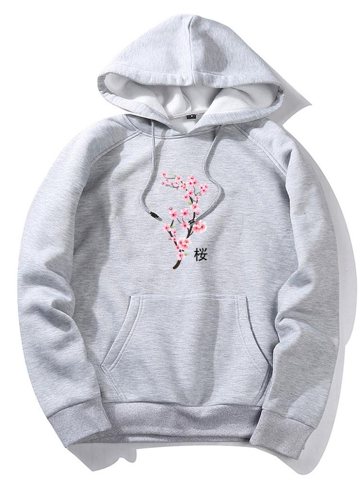 Nico | Cherry Blossoms Print Hoodie - Image 4