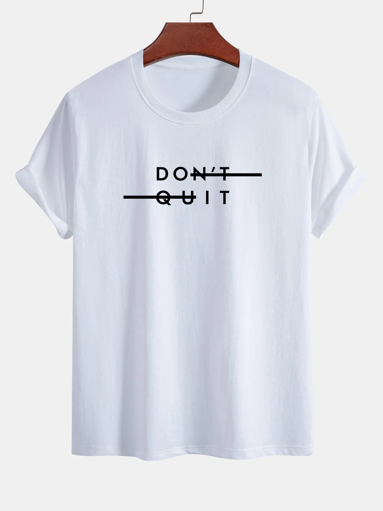 Nicodemo® | Don'T Quit Print Cotton T-Shirt - Image 10