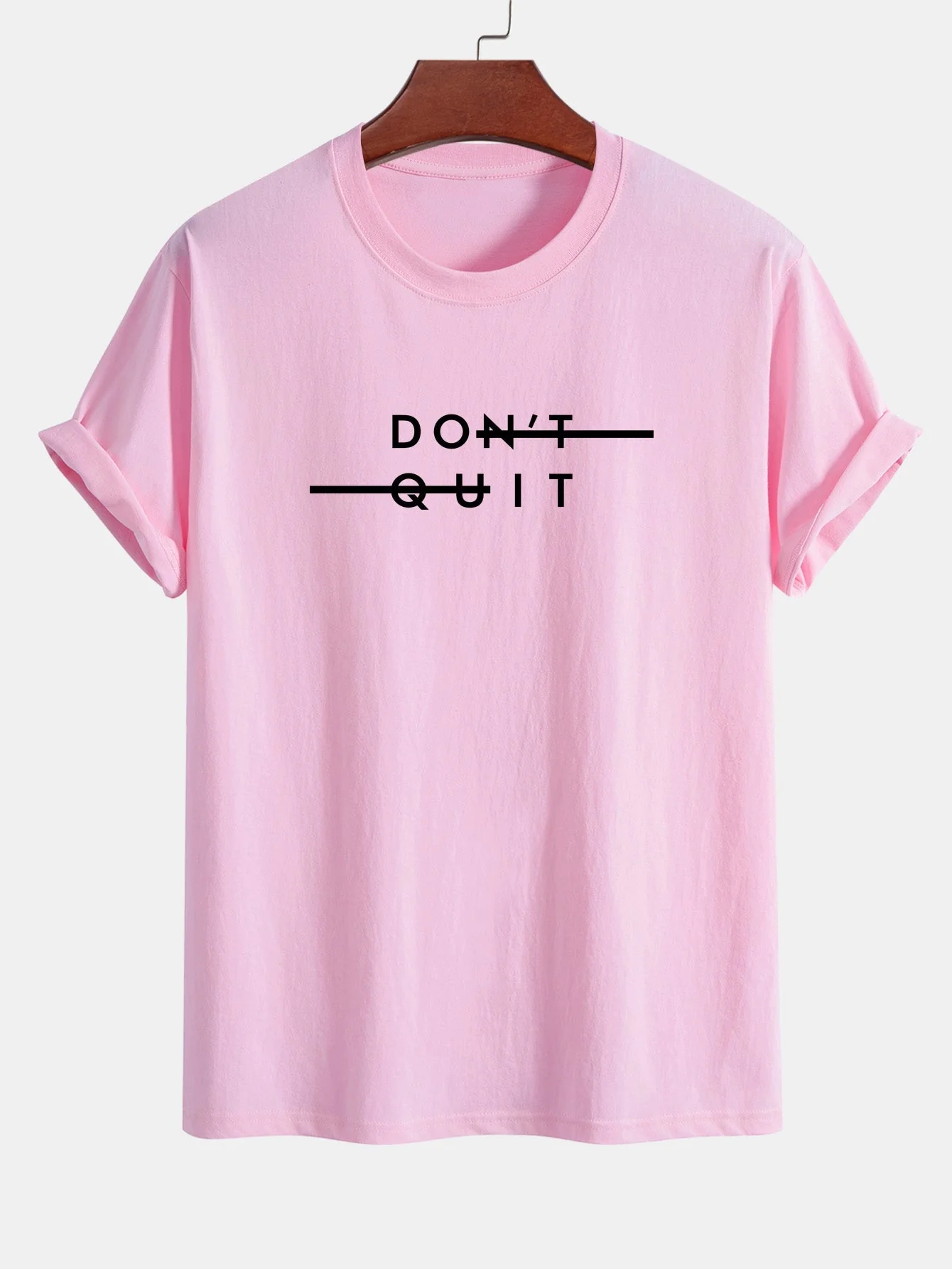 Nicodemo® | Don'T Quit Print Cotton T-Shirt - Image 11
