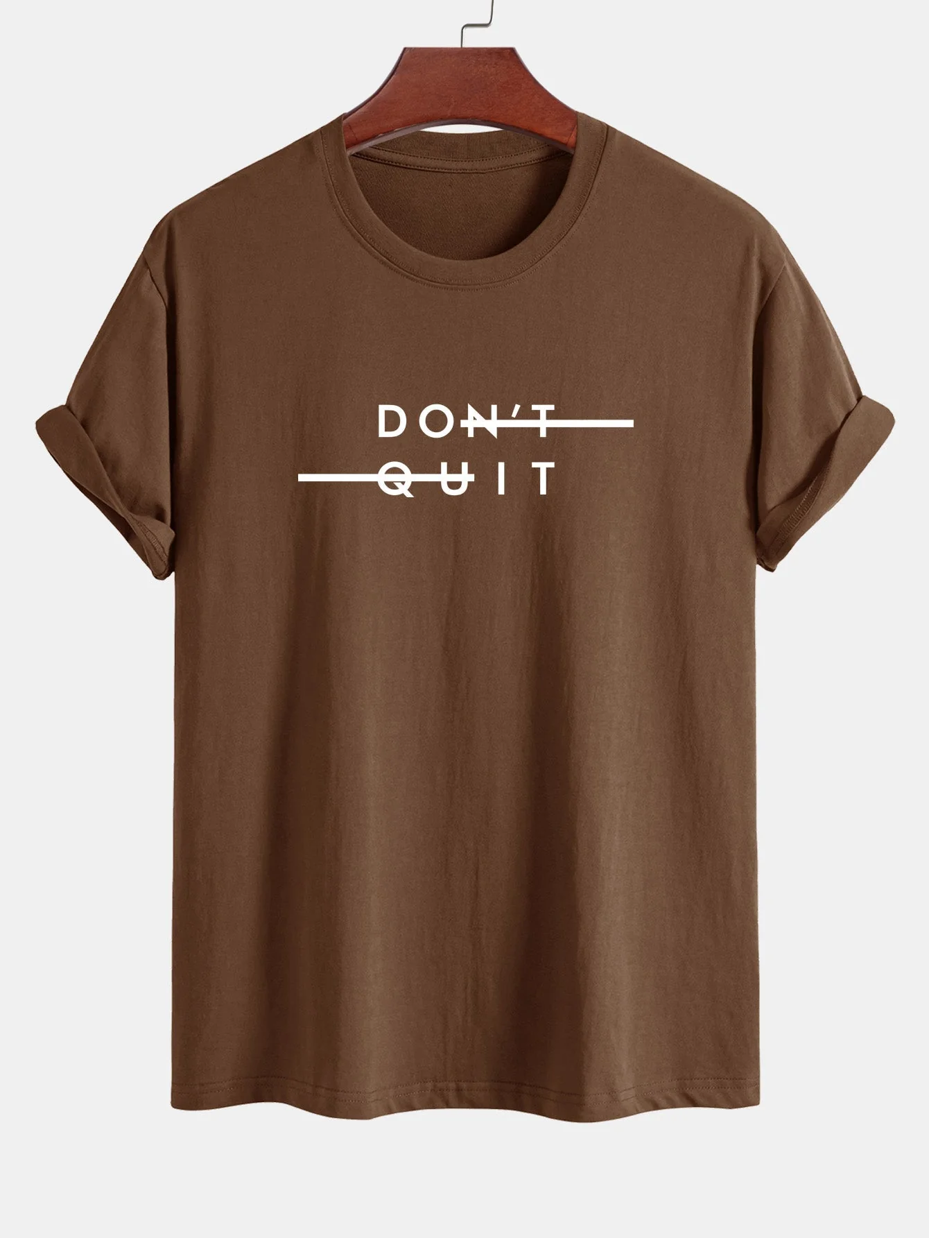 Nicodemo® | Don'T Quit Print Cotton T-Shirt - Image 2